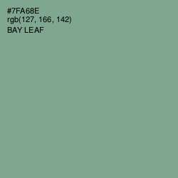 #7FA68E - Bay Leaf Color Image